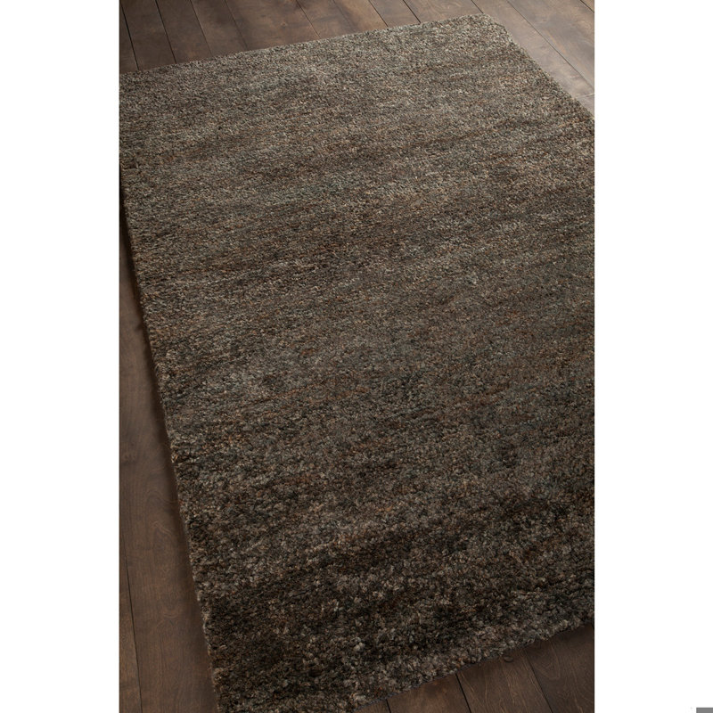 Tapis en jute tissé à la main Tammi Authentic, Rectangle 3 pi 6 po x 5 pi 6 po, Bleu / Gris