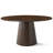Solid Walnut Wood Round Pedestal Dining Table-2022855750