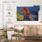 Koi On Blue And Mauve-107673339