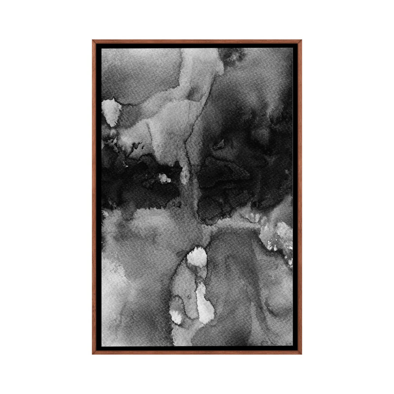 Submerged 1 Piece Wall Art on Canvas, 101.6 cm H x 66.04 cm W, Classic Brown Wood Framed