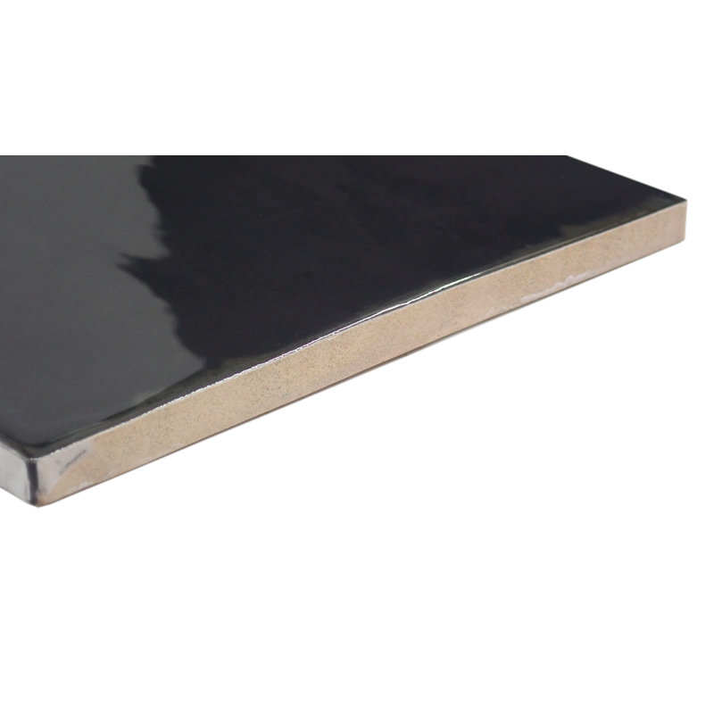 Antigo 5 In. X 5 In. Glossy Ceramic Wall Tile (12.1 Sq. Ft./Case), Jet, 5" x 5"