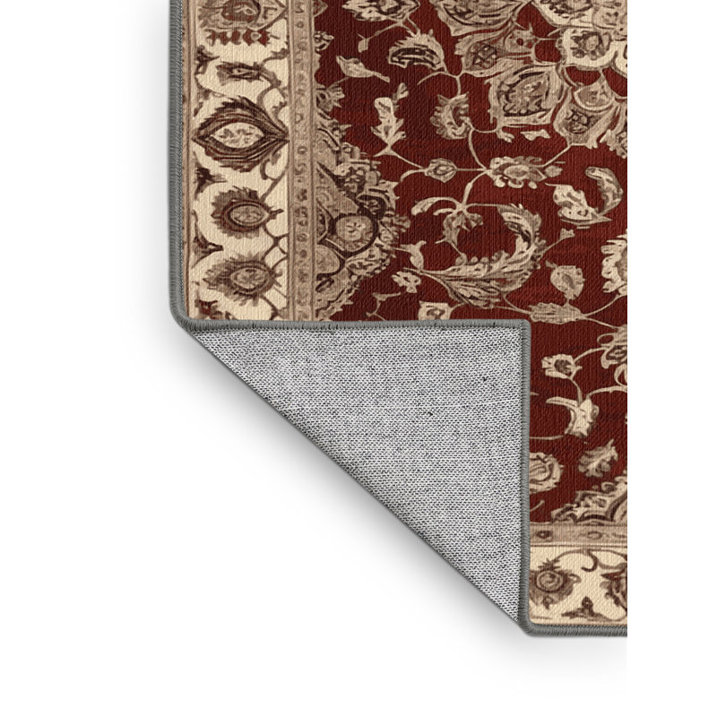 Machine Washable Persian Gray Area Rug, Square 8'