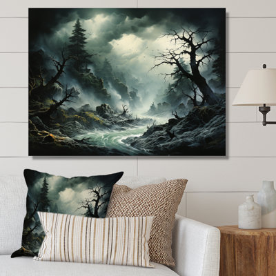 Tempête de rafales de chaos sur toile