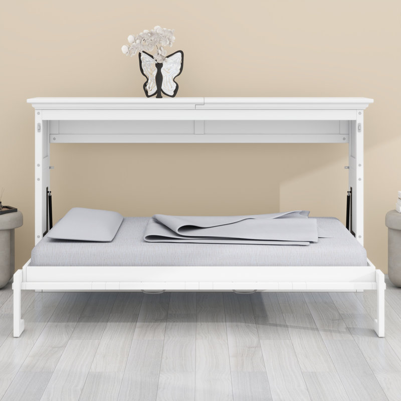 Lit escamotable pliable qui se plie dans une armoire