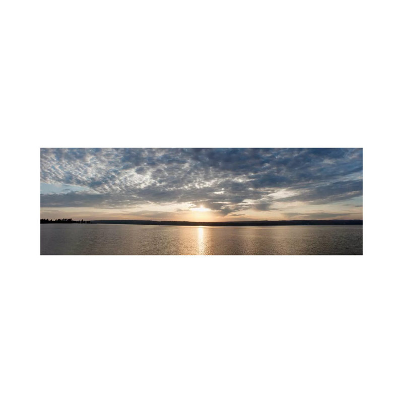 L'Anse Bay PanoramaBaraga, MI '11 by Monte Nagler - Wrapped Canvas Panoramic Print, 30.48 cm H x 91.44 cm W x 1.91 cm D