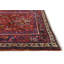 Tapis unique rouge à motif tribal 4 x 12 po One-of-a-Kind