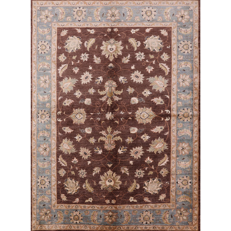 Tapis brun / bleu Maribelle, Rectangle 7 pi x 9 pi