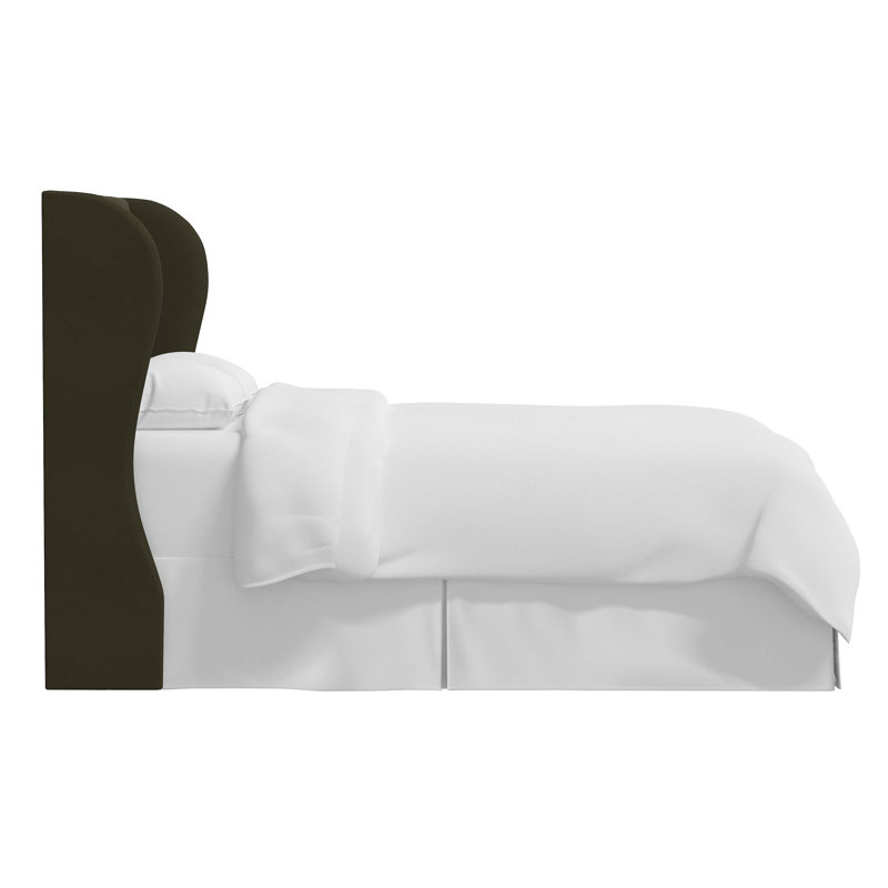 Tomey Upholstered Headboard, Queen, White Performance Twill