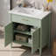 31" Curved Profile Bathroom Vanity with Ceramic Sink-36212398