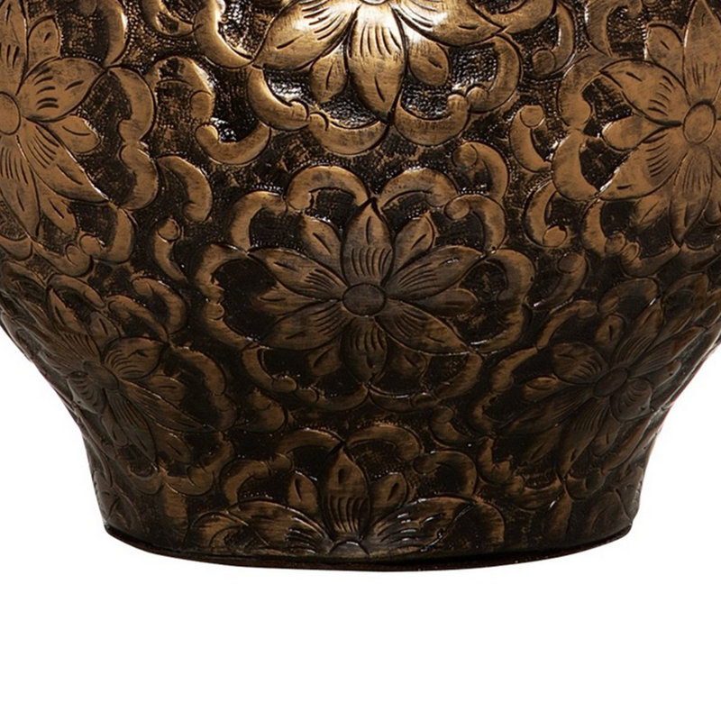 Bolan Concrete Table Lamp, Gold