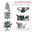 Grand arbre de Noël artificiel enneigé HOMcom 6 pi avec 477 branches de neige