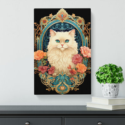 Persian Cat Nouveau - Print