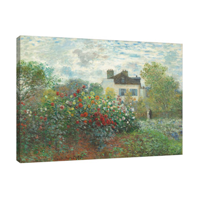 Claude Monet " The Artist's Garden At Argenteuil " by Claude Monet