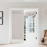 100% Blackout French Door Curtain Privacy French Door Blinds Light Blocking Curtain for Sliding Glass Door Thermal Insulated Tie Up Shade,1 Panel
