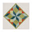 Art mural sur toile tendue - "Barn Quilt III" Grace Popp pour décoration de salon, de chambre à coucher ou de bureau - 35 x 35