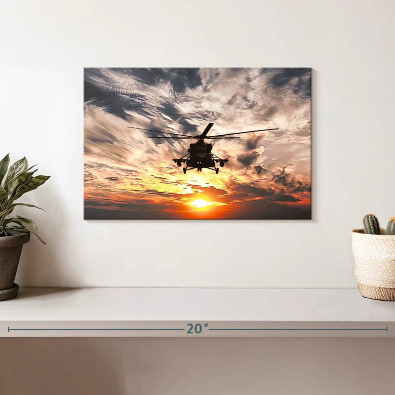 Mait Navy Helicopter, 8" H x 12" W