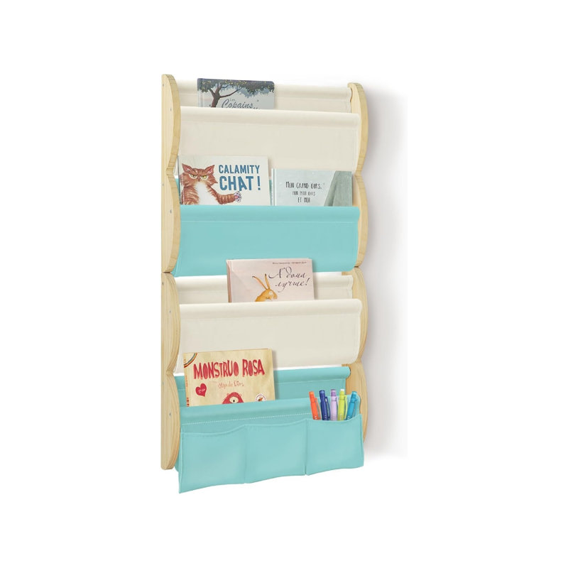 Wood Wall Organizer with Wall Baskets