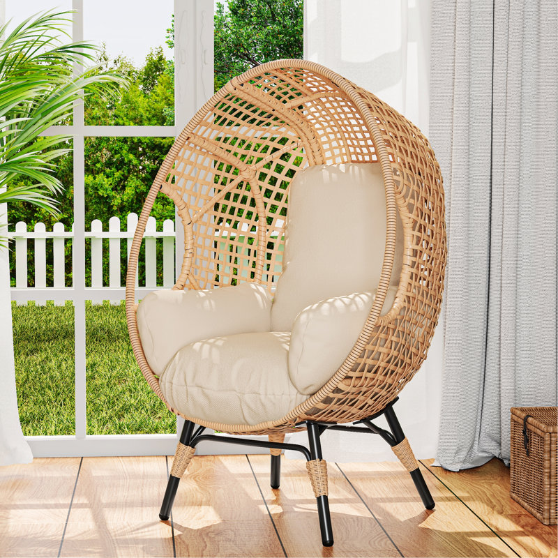Elegant Arc Back Hanging Egg Chair