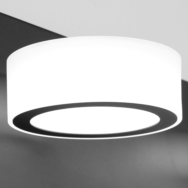9550+9551 6 - Light LED Vanity Light, Matte Black