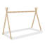 Lit simple au sol avec structure triangulaire-101764688