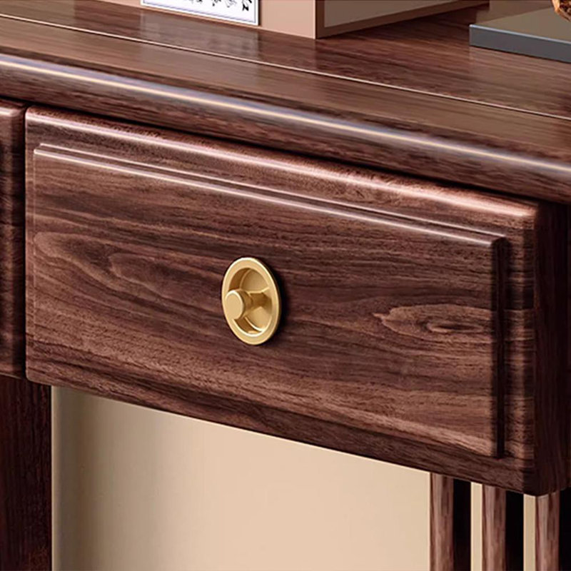 Nouvelle table d'entrée en bois massif de style chinois, H 34,6 po x l 39,4 po x P 13,8 po