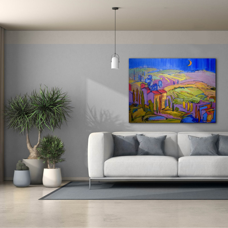  «Cascading Dream 1» par Dorothy Fagan, art mural sur toile, H 40 po x l 54 po