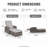 Aviahna 2 Piece Aluminum Outdoor Chaise Lounge with Air Pump, Adjustable Reclining Back & Cushion