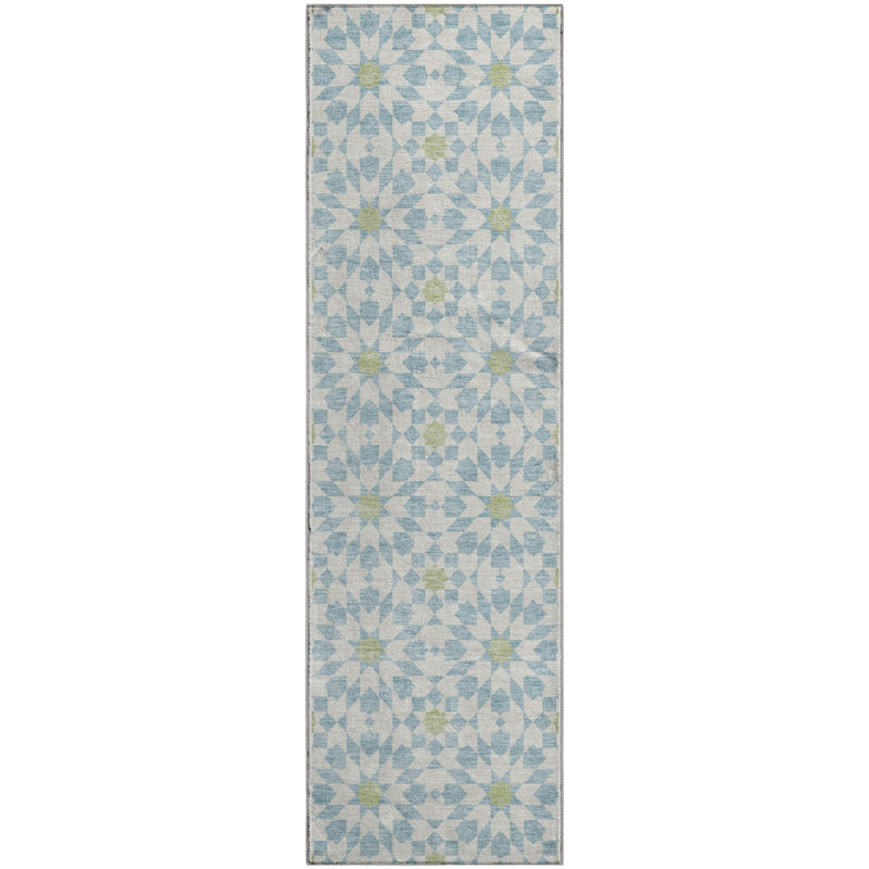 Tapis en tweedy lavable à la machine de qualité supérieure, Tapis de couloir 2 pi 3 po x 7 pi 6 po