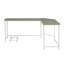 Bureau d'ordinateur gris et blanc
