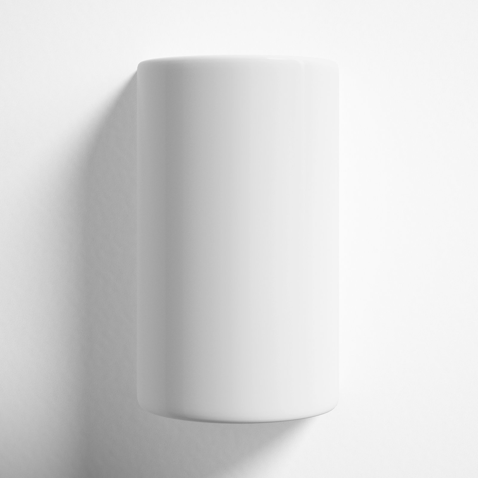 Pacursa 2-Light Dimmable Ceramic Flush Mount Sconce, 12.5" H x 7.75" W x 6.25" D, Matte White, Incandescent (Not included)