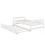 Lit plateforme simple avec lit gigogne-451656801