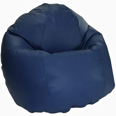 Marine Vinyl Bean Bag Chair - w/Polystyrene Beads and CertiPUR Foam Filled Waterproof Chair for Adults and Teens by Bean Products
