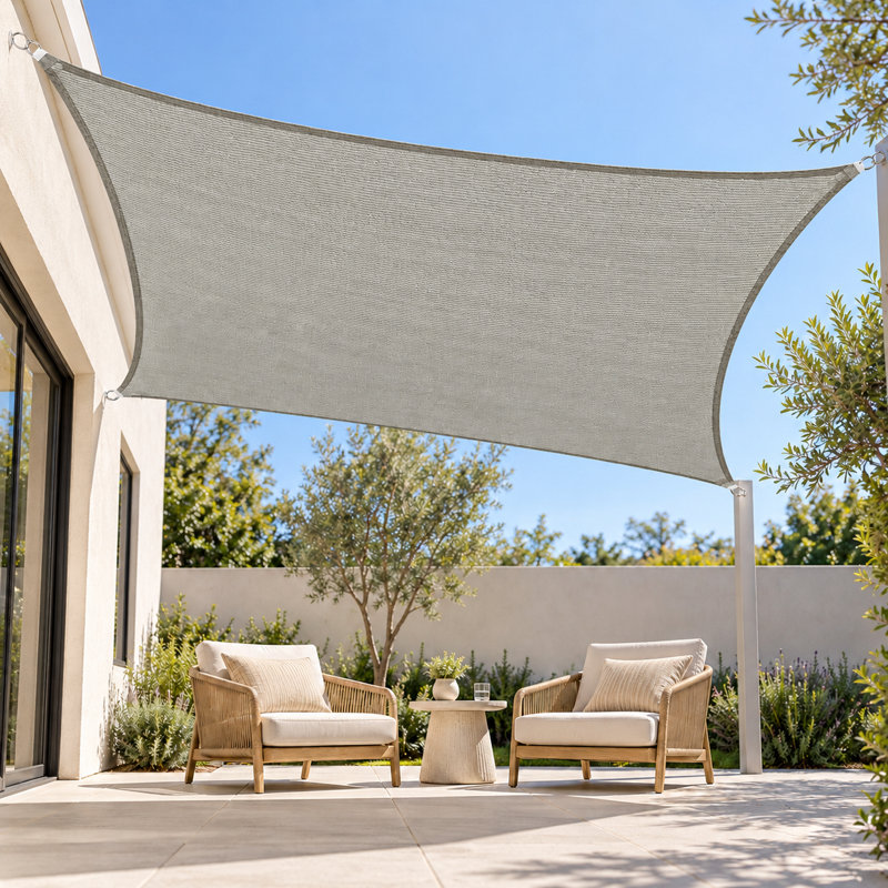 Voile d'ombrage royal 200 g / m² Royal Shade, 12 pi x 16 pi, Gris