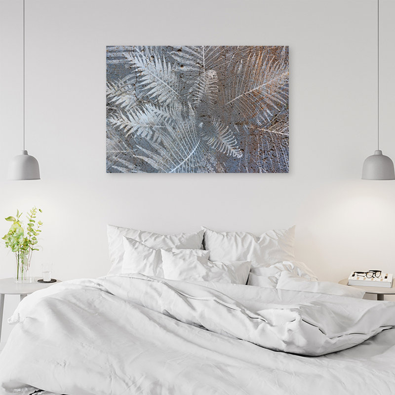 Fern Leaves Plants - No Frame Print on Canvas, 70cm H x 100cm W
