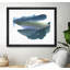 «Blue Feathers I» mat et cadre-68092681-68092680