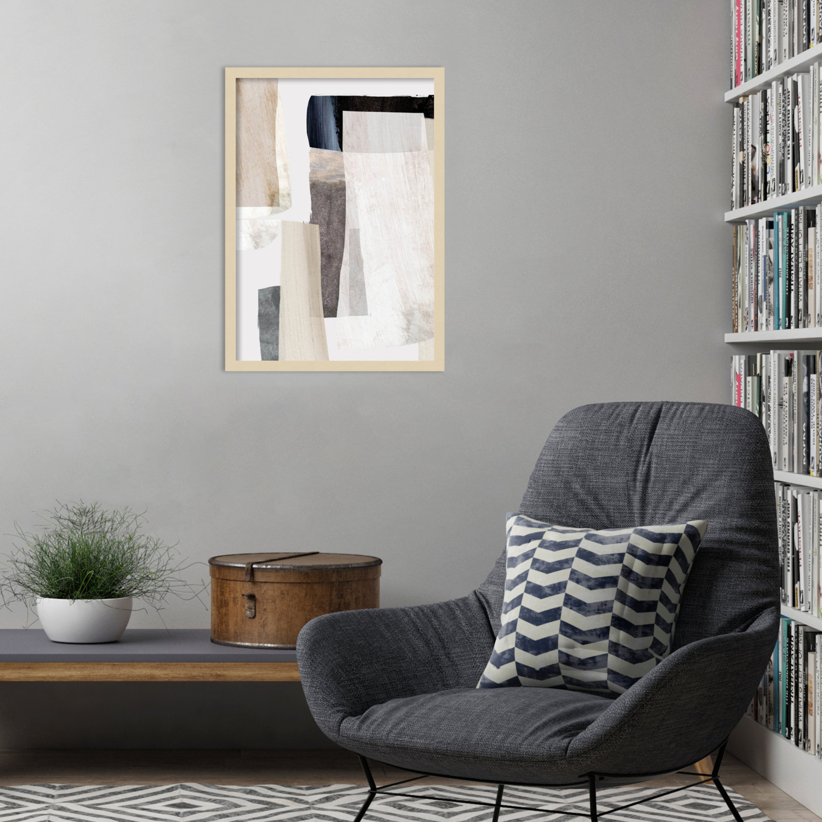 Clay No 2 by Dan Hobday Wood Framed Wall Art Print, 25" H x 18" W, Brown