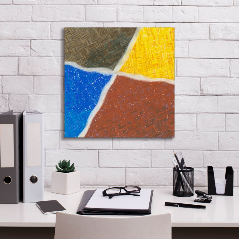  «Out Of The Box 3» par Alicia Ludwig, art mural sur toile, H 18 po x l 18 po