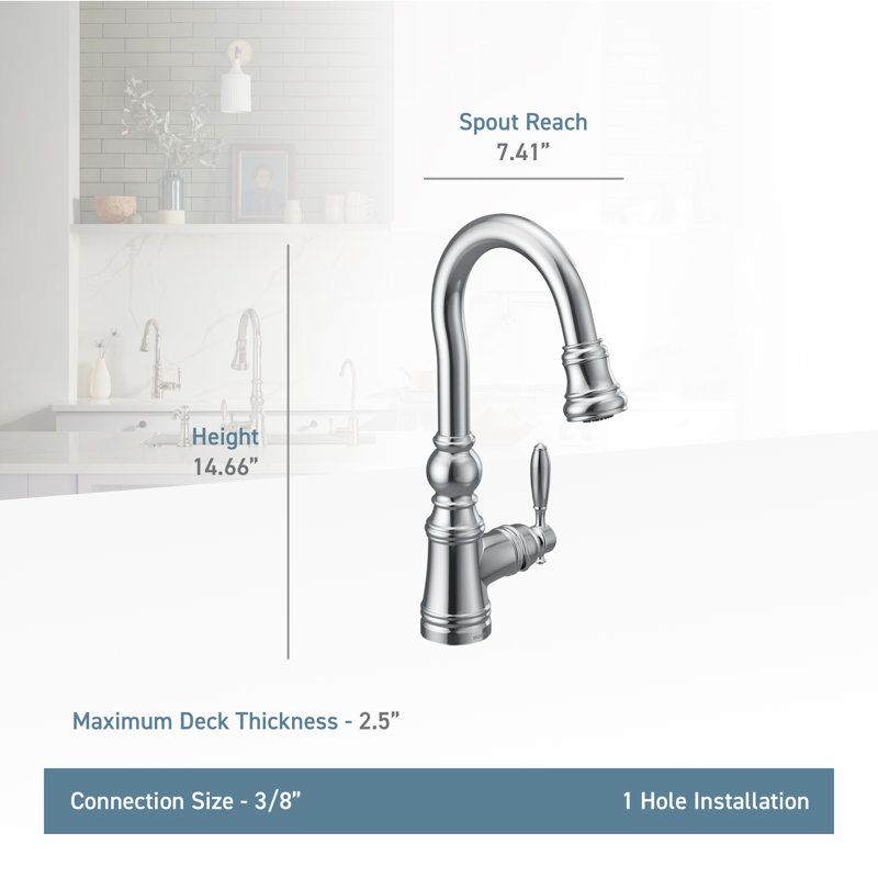 Weymouth Pull Down Bar Faucet with Power Clean, Oil-Rubbed Bronze