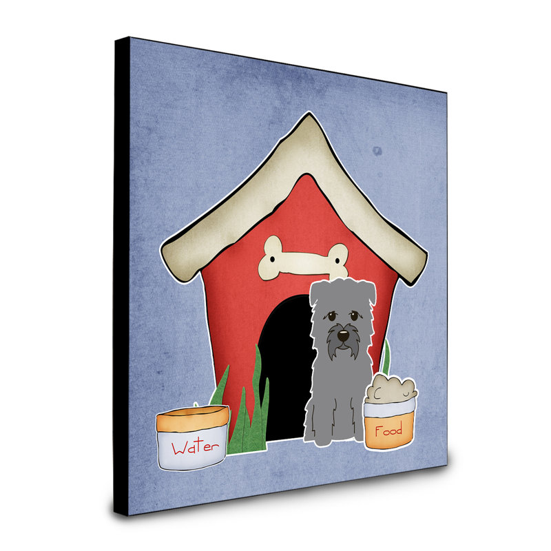 Panneau mural d’art collection dog house Scarvinia, Terrier irlandais Glen of Imal gris
