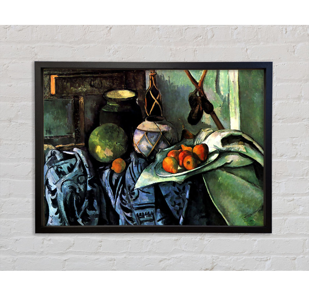 Cezanne Stillleben mit Aubergine - Druck