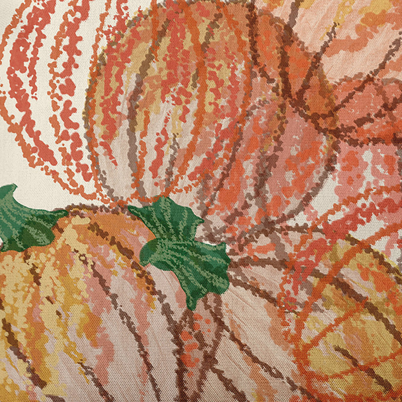 Flipping For Fall Reversible Throw Pillow, 18" H x 18" W x 2" D