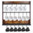 3-Tier Wall-Mounted Mug Holder Rack With Top Shelf