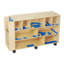 10 Compartment Manufactured Wood Shelving Unit