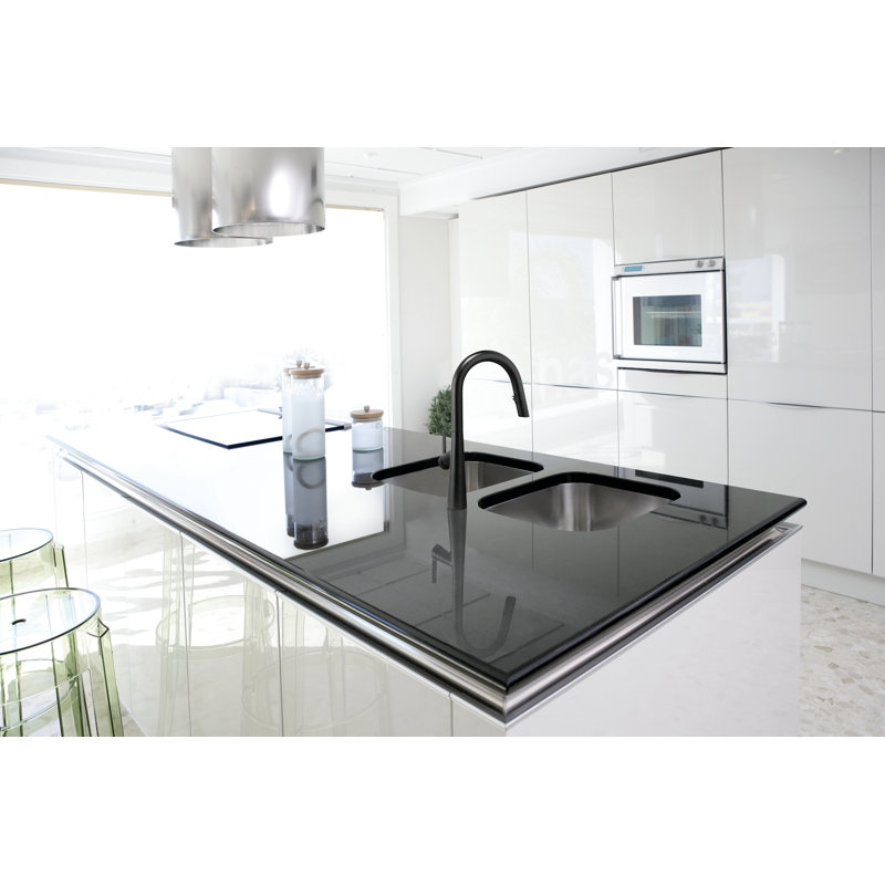 Ludik Pull-Down Kitchen Faucet, Black