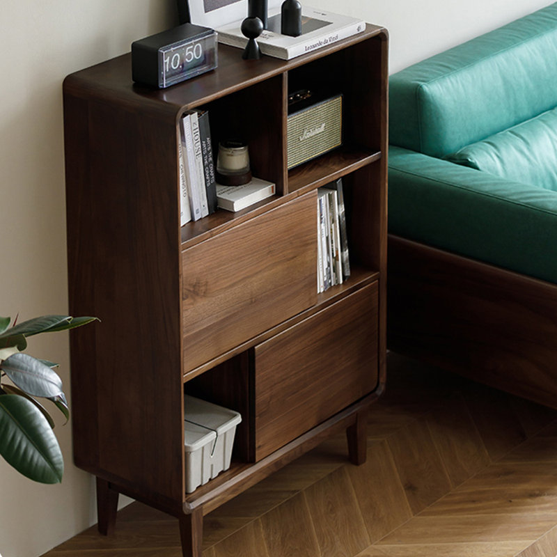 Simple solid wood bookcase