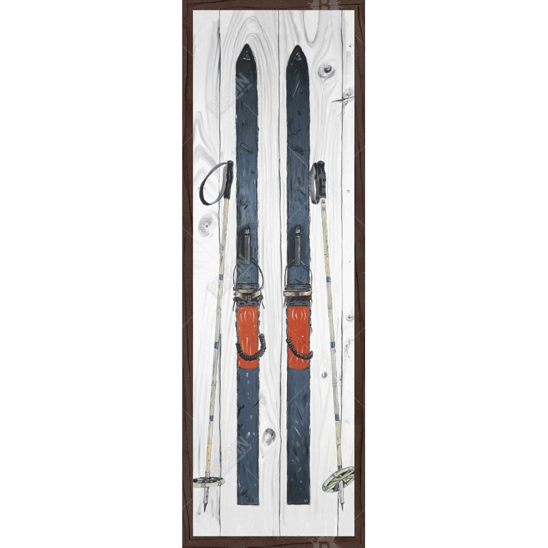 Blue Ski Vintage - Décoration intérieure en toile pour intérieurs élégants