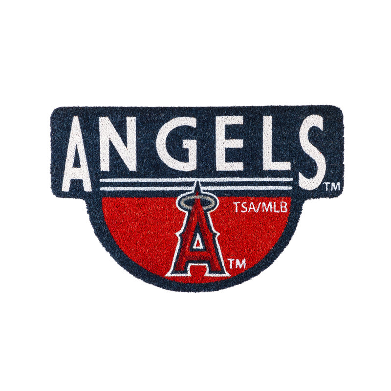 NFL Shaped Coir Outdoor Welcome Mat, Angels