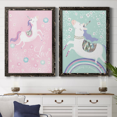 «Love Unicorn», ensemble de 2 impressions
