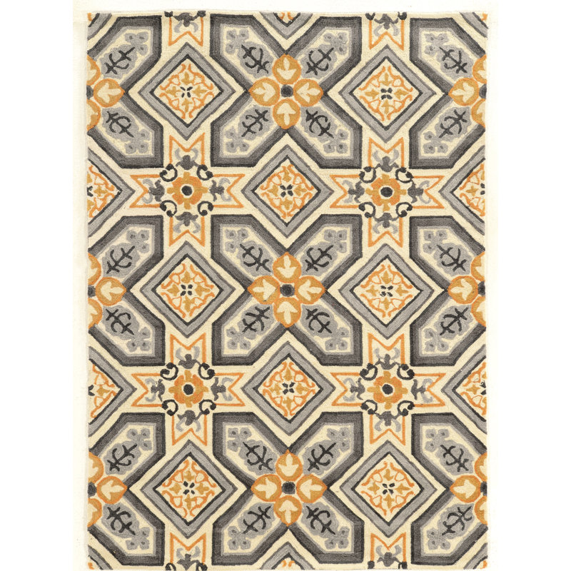 Mehcad Geometric Indoor Rug, Rectangle 5' x 7'