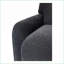 Fauteuils inclinables: fauteuil inclinable manuel moderne à 3 positions, structure en bois massif, tissu en polyester | Pieds en chêne noyer brun